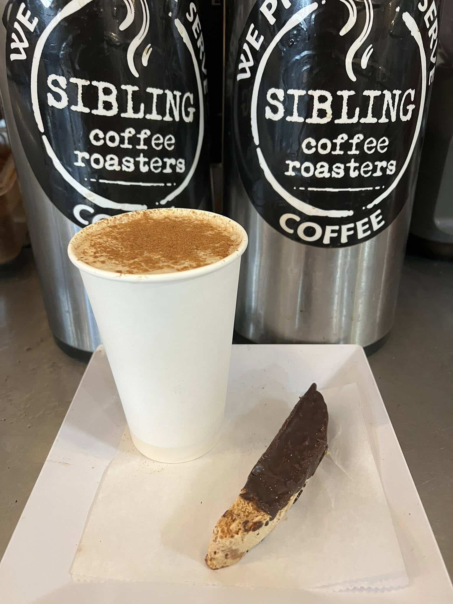 Enjoy fresh coffee at Bagel Chicks Bakery near Charles Town