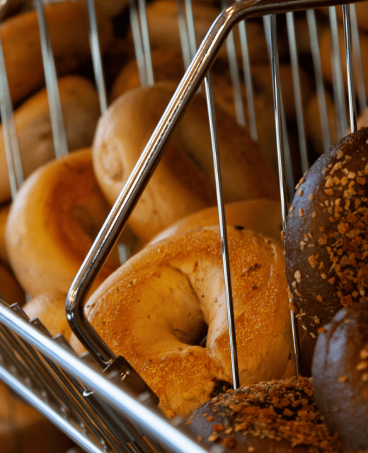 fresh bagels at bagel chicks bakery in ranson wv